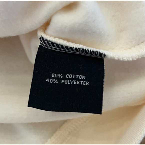 John Mulaney Mister Whatever Sweatshirt Cream Medium Oversized Pullover Fleece - Picture 8 of 11